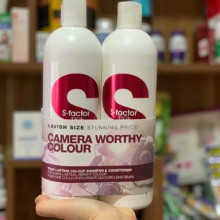 DẦU GỘI TIGI TRẮNG phục hồi tóc hư tổn độ 3 Dùng Siêu Mượt Tóc Giữ Màu Tóc - S-FACTOR WORTHY COLOUR 750ml | BigBuy360 - bigbuy360.vn