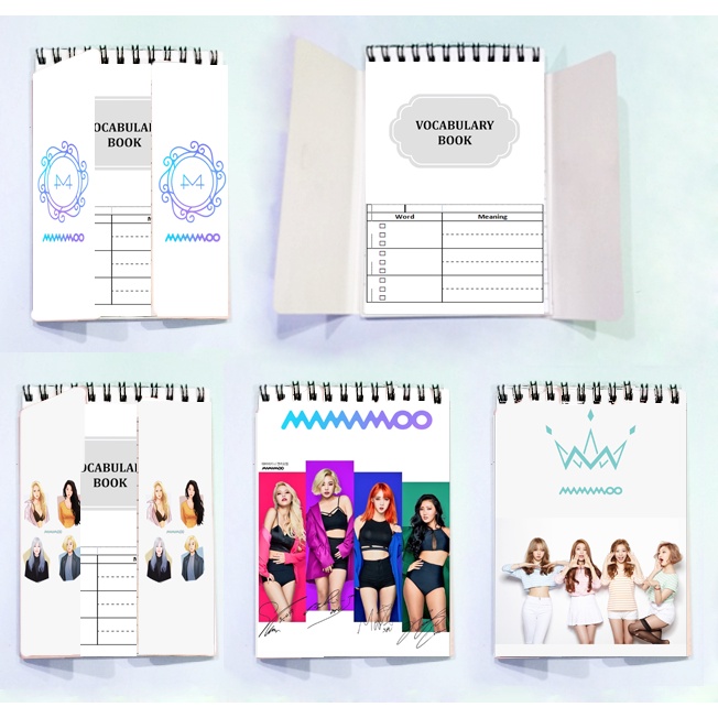 sổ tay từ vựng GOT7 ITZY MAMAMOO RED VELVET TVI49 sổ từ vựng dễ thương