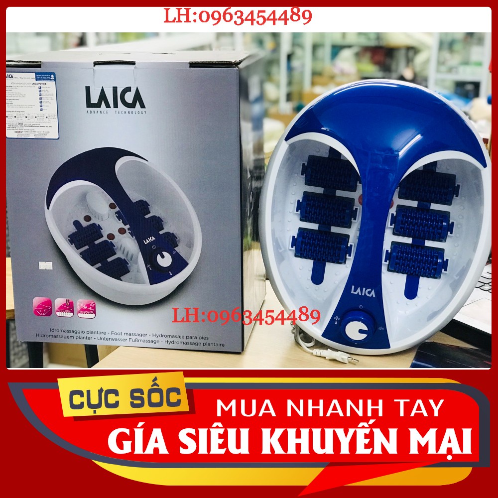 [CHÍNH HÃNG BH 1 NĂM] Bồn ngâm chân massage Laica PC1018 - 3 chế độ