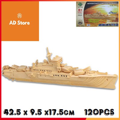 Đồ chơi lắp ghép gỗ 3D Tuần dương hạm hiện đại