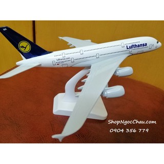 Máy bay mô hình tĩnh Lufthansa A380 20cm