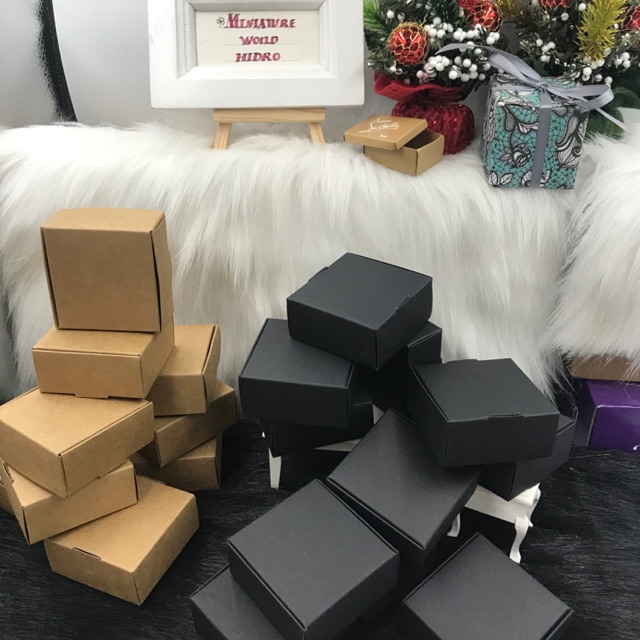 Hộp quà giấy kraft. Hộp quà phong cách Hàn Quốc. Hộp quà đẹp. Hộp đựng trang sức | BigBuy360 - bigbuy360.vn
