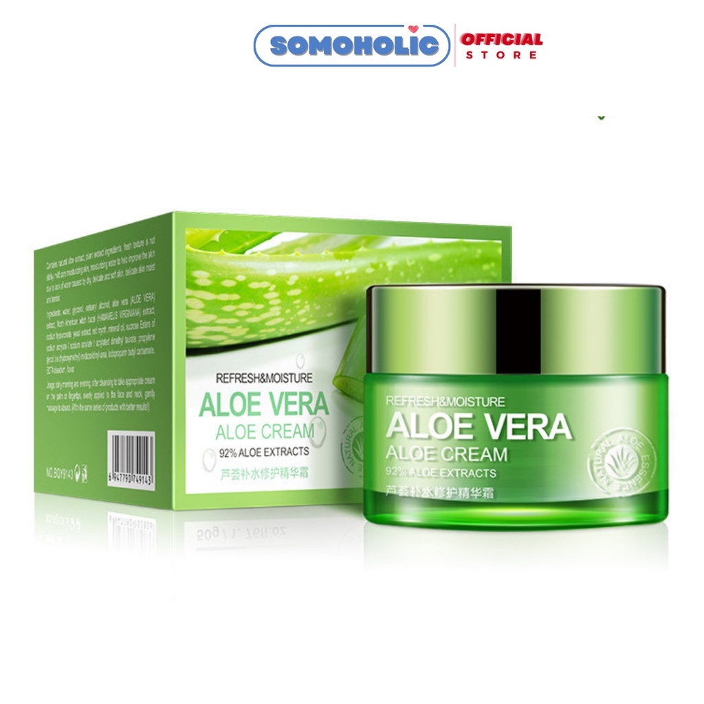 Gel Lô Hội Trắng Da Dưỡng Ẩm Kiểm Soát Dầu Aloe Vera Soothing Gel SOMOHOLIC LH01