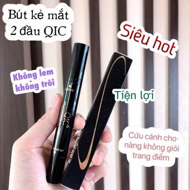 Bút Kẻ Mắt Nước 2 Đầu Qic Chuyên Nghiệp Chống Thấm Nước