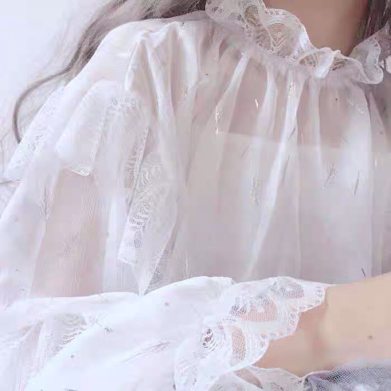 Áo lolita áo tiểu thư bánh bèo ulzzang cho nữ mẫu mới 2022