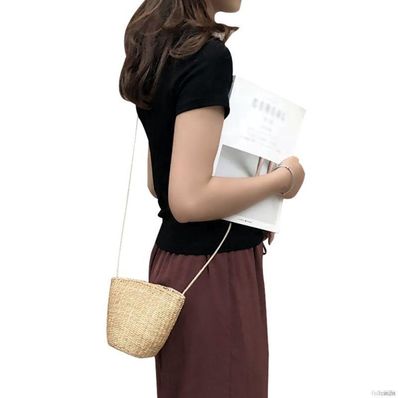 Túi nữ đan bằng sợi tự nhiên phong cách Boho