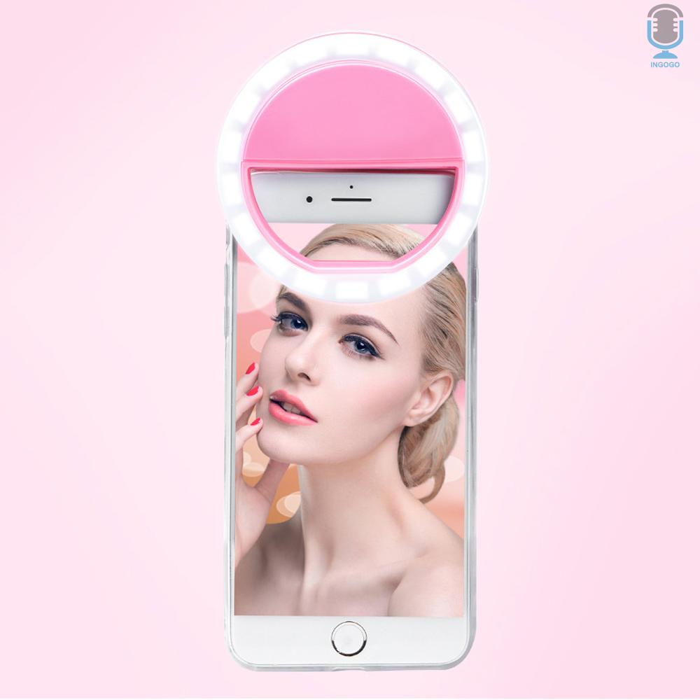 Đèn Led Tròn Kẹp Điện Thoại Hỗ Trợ Chụp Ảnh Selfie | BigBuy360 - bigbuy360.vn