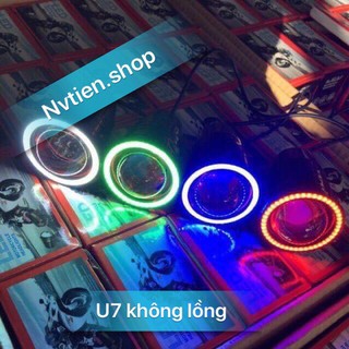 Đèn trợ sáng U7 không lồng lắp cho xe máy, xe điện, lắp mắt cú, mắt mèo