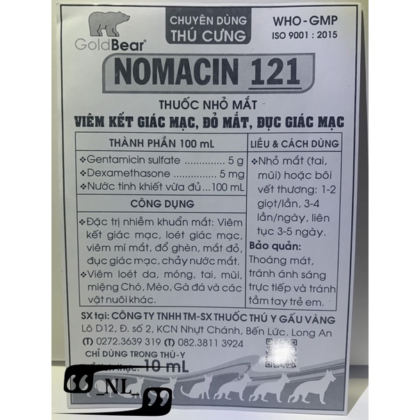 NOMACIN 121
