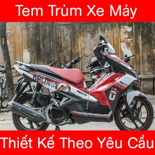 Tem Trùm Air Blade Trắng Đen Ohlins