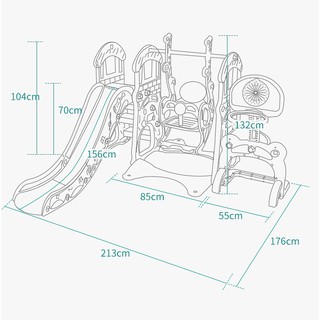 CẦU TUỘT + XÍCH ĐU + CẦU MÔN CHO BÉ