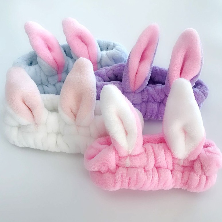 Tuban tai thỏ vải nhung 3D, băng đôbigsale