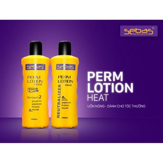 Cặp Thuốc uốn tóc trung bình Sebas Perm 1000mlx2- cặp
