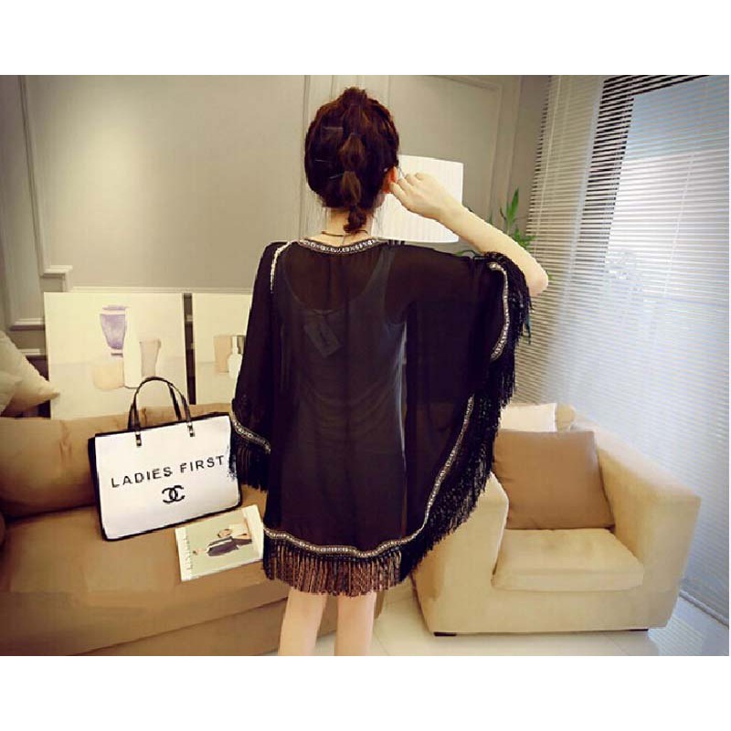 FREESHIP ĐƠN 99K_ Áo khoác cardigan trang trí tua rua xinh xắn cho nữ | WebRaoVat - webraovat.net.vn