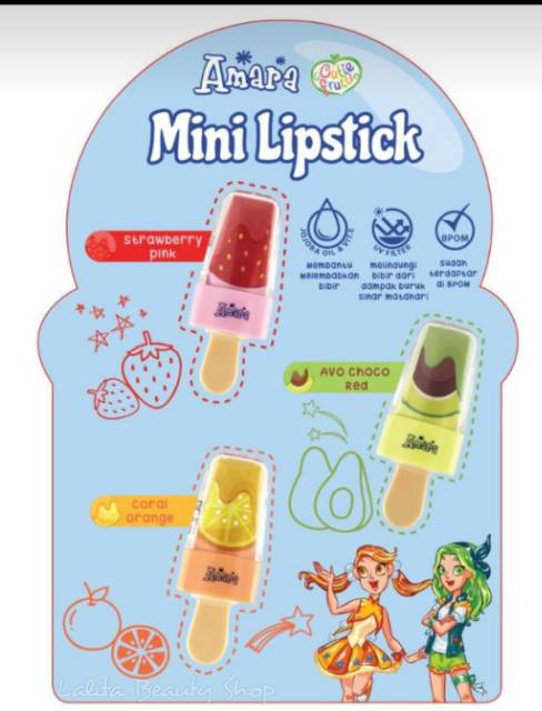 (Hàng Mới Về) Son Môi Amara Mini Trang Điểm Chuyên Nghiệp | BigBuy360 - bigbuy360.vn