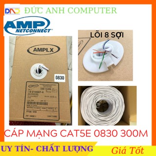 Thùng cáp mạng LAN UTP CAT 5E AMPLX mã 0830 (dài 305M)