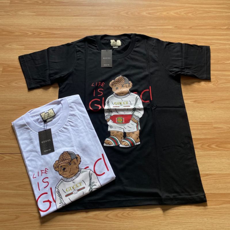 Áo Thun GUCCI Họa Tiết Gấu HYPEBEAST Thời Trang Cá Tính