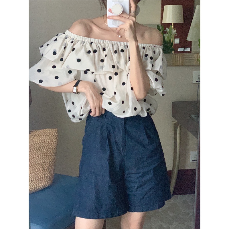 Áo Sơ Mi Tencel Chấm Bi Lãng Mạn 52583