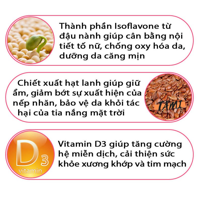 Viên uống mầm đậu nành DHC Nhật Bản cân bằng nội tiết tố nữ và làm đẹp da gói 60 viên (30 ngày) TM-DHC-SOY30