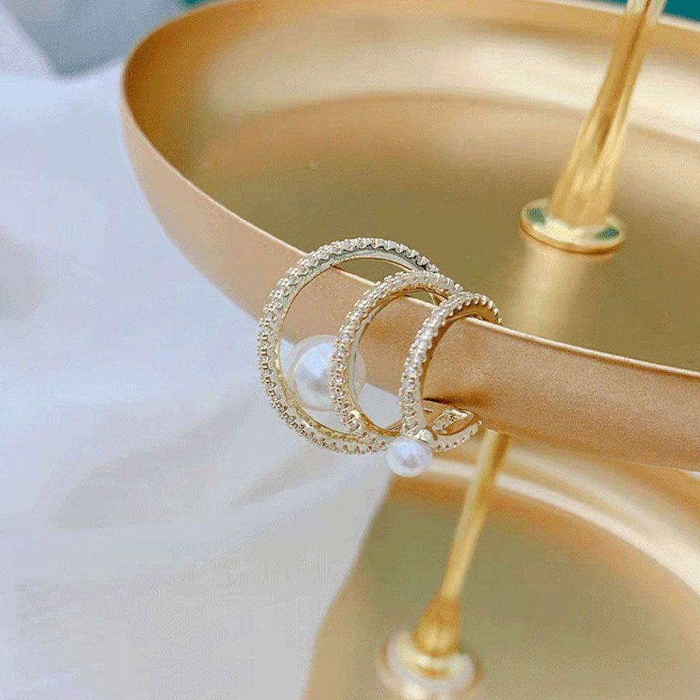 Bông Tai Dạng Kẹp Xinh Xắn Dành Cho Nữ|Khuyên Tai Chữ C Lấp Lánh Thời Trang