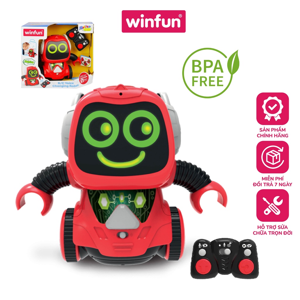 Đồ chơi Robot thu âm giọng nói , biết nhảy và điều khiển từ xa Winfun 1149 - Tiêu chuẩn châu Âu