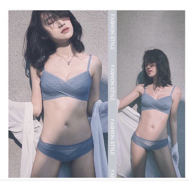 Bộ Đồ Lót Sweet Girl Không Gọng Đệm Mỏng Siêu Hot | BigBuy360 - bigbuy360.vn