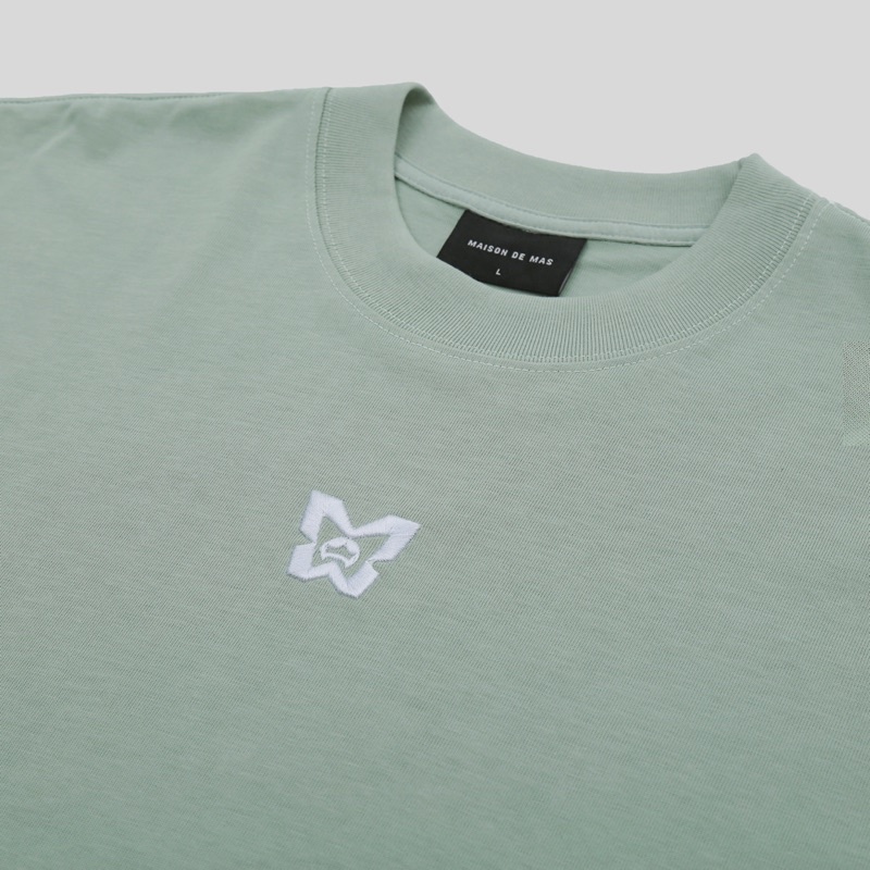 Áo thun Script Logo - Green Bean