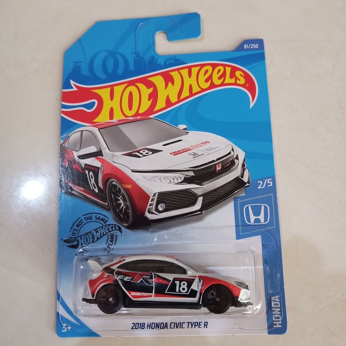 Hot Wheels Mô Hình Đồ Chơi Xe Hơi Civic Type R 2018 Chất Lượng Cao Dành Cho Bé