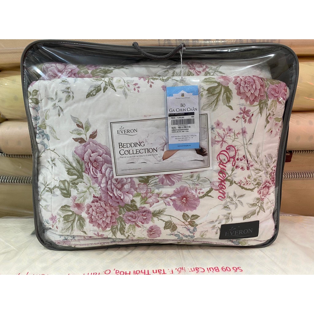 Bộ Drap chun chần EVERON carna