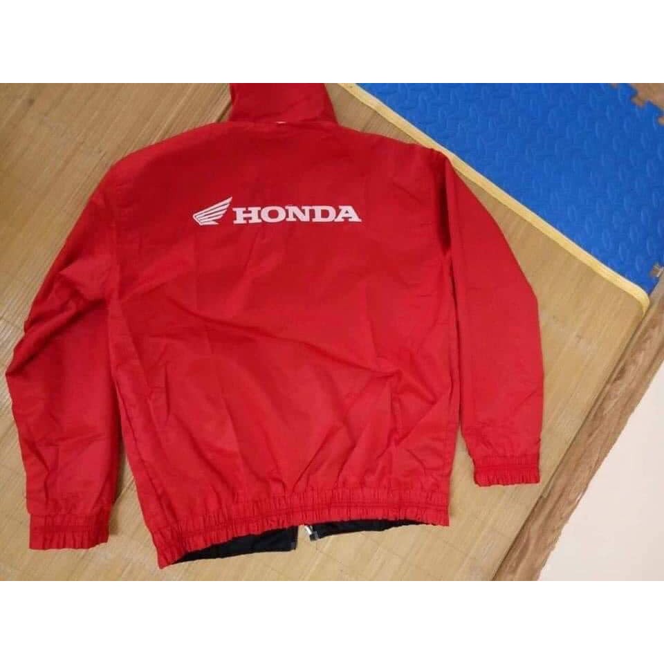 Aó gió Honda 2 mặt đỏ đen cao cấp