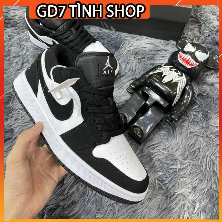 Giày 𝐉𝐨𝐫𝐝𝐚𝐧 𝐂ổ 𝐭𝐡𝐚̂́𝐩 ⚡️𝐅𝐑𝐄𝐄 𝐒𝐇𝐈𝐏⚡️ Giày Sneaker 𝐉𝐨𝐫𝐝𝐚𝐧 𝟏 𝐋𝐨𝐰 Đen Panda thấp cổ nam nữ đủ màu full box bill