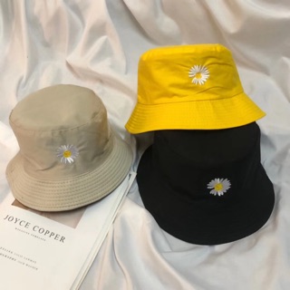 [MUA 1 ĐƯỢC 2] Mũ Bucket Unisex 2 mặt Hoa Cúc - Nón vành tròn 2 mặt