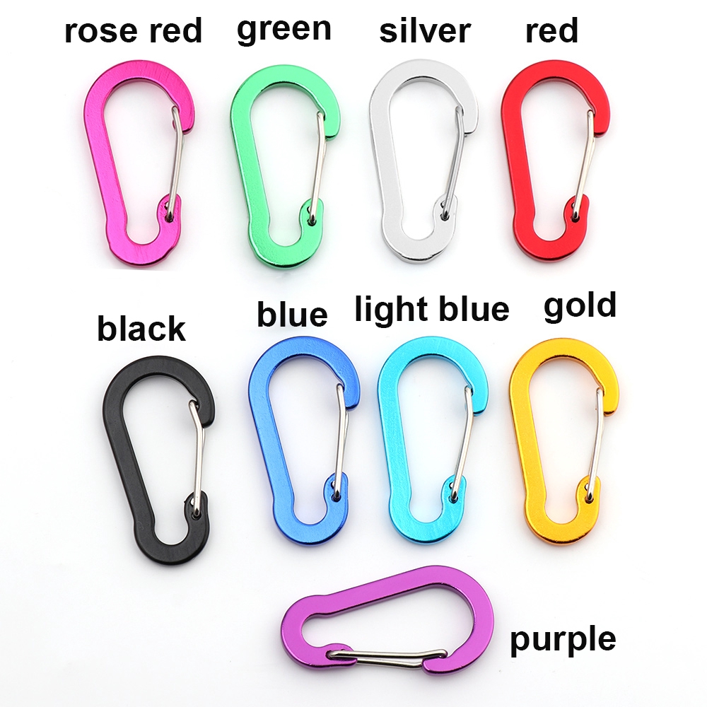 Set 5 móc treo gắn balo đa năng bằng hợp kim nhôm mang đi cắm trại tiện dụng