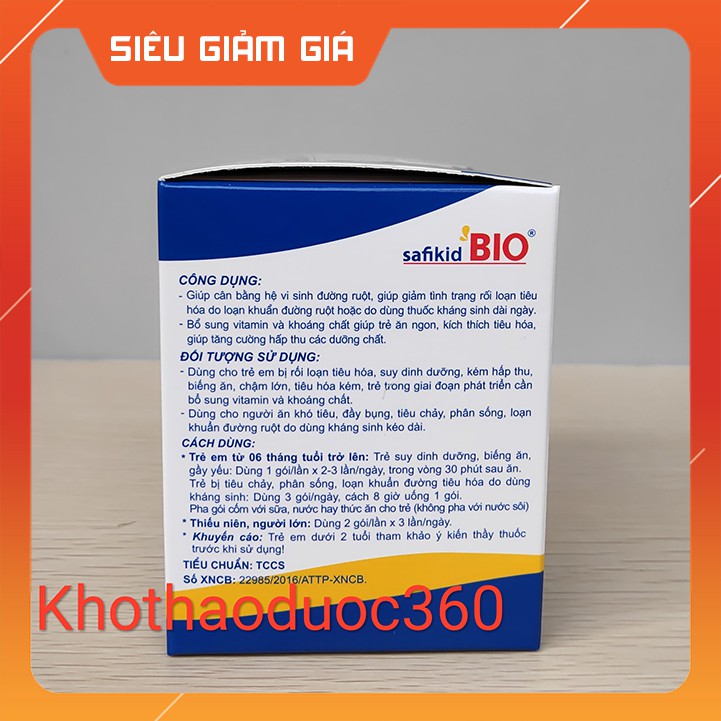 Cốm Vi sinh SafiKid BIO - Học viện quân y