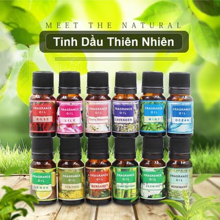 Tinh dầu thiên nhiên lọ 10ml nguyên chất nhiều mùi thơm phòng giúp bạn thư giãn sảng khoái mỗi ngày