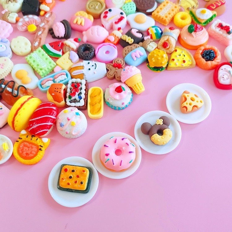 Aquarius model, food, mini fruit - mẫu slime charm tổng hợp, thủ công mỹ nghệ tự làm đặt hàng và giao hàng ngay lập tức