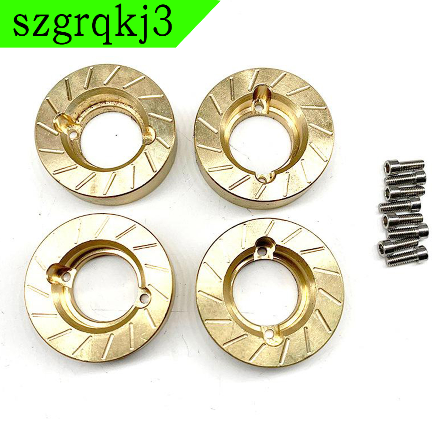 WenZhen Music 4Pcs RC 1/10 Car Parts Brass Steering Knuckle Hub Mount  /10 RC Crawler