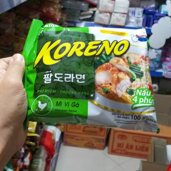 Mì Koreno Hàn Quôc nhiều vị gói 100g