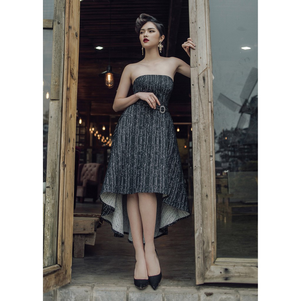 Đầm cúp ngực kèm áo Emspo DS2589 - SMM1985 (Đen, Xanh)