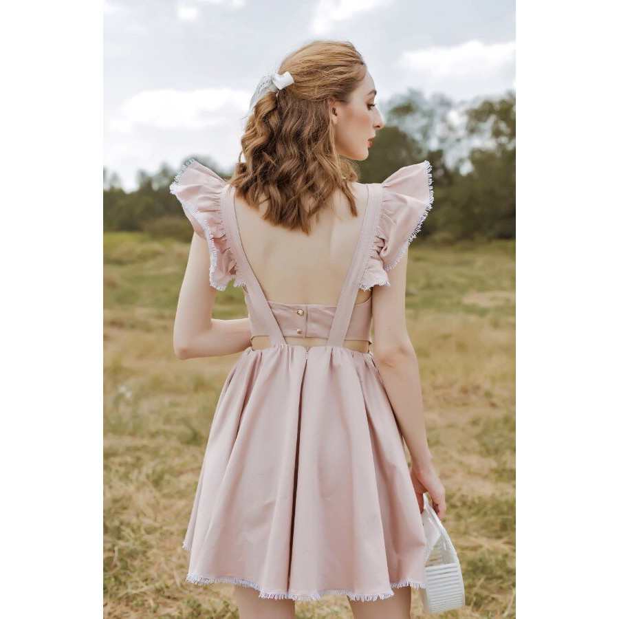 [Mã SKAMSALEP6 giảm 10% tối đa 100K đơn 150K] SÒ VINTAGE - CIAN Đầm xòe xếp ly tay cánh tiên | BigBuy360 - bigbuy360.vn