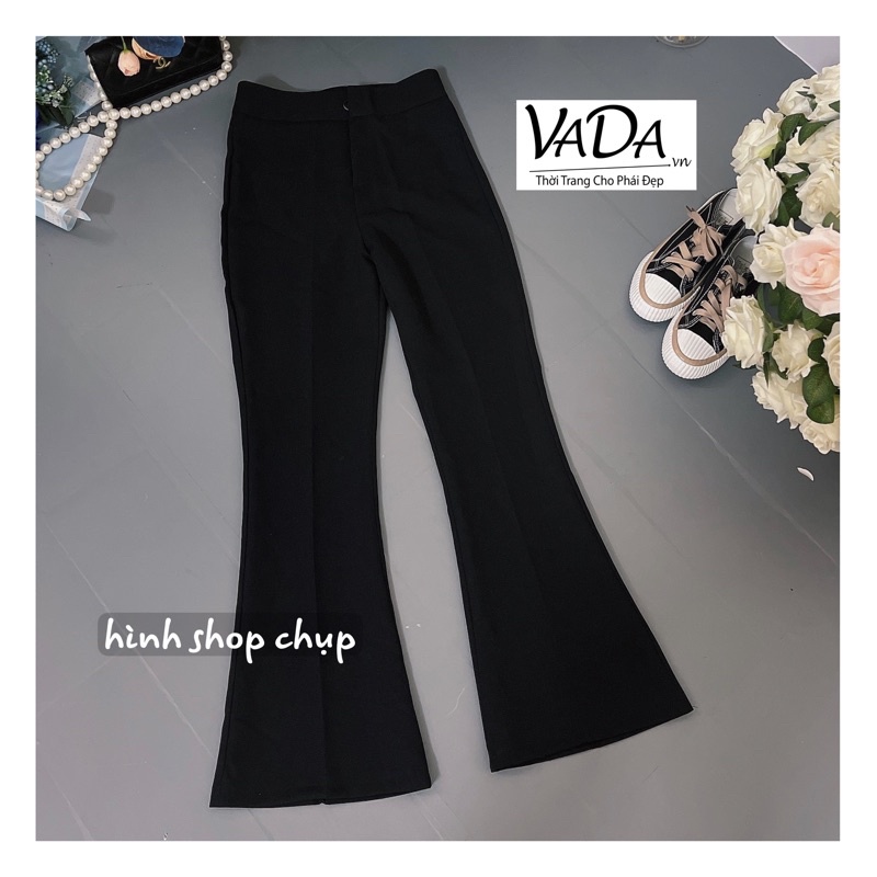 Quần Tây dài ống loe cạp cao 5 phân CHẤT Tuyết Mưa đứng dáng siêu hack chân dài -Thời Trang VADA (Quần Tây)