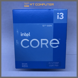 CPU Intel Core i3 12100F / 12100 (3.30 Up to 4.30GHz, 12M, 4 Cores 8 Threads) Full Box / Bảo Hành 36 Tháng