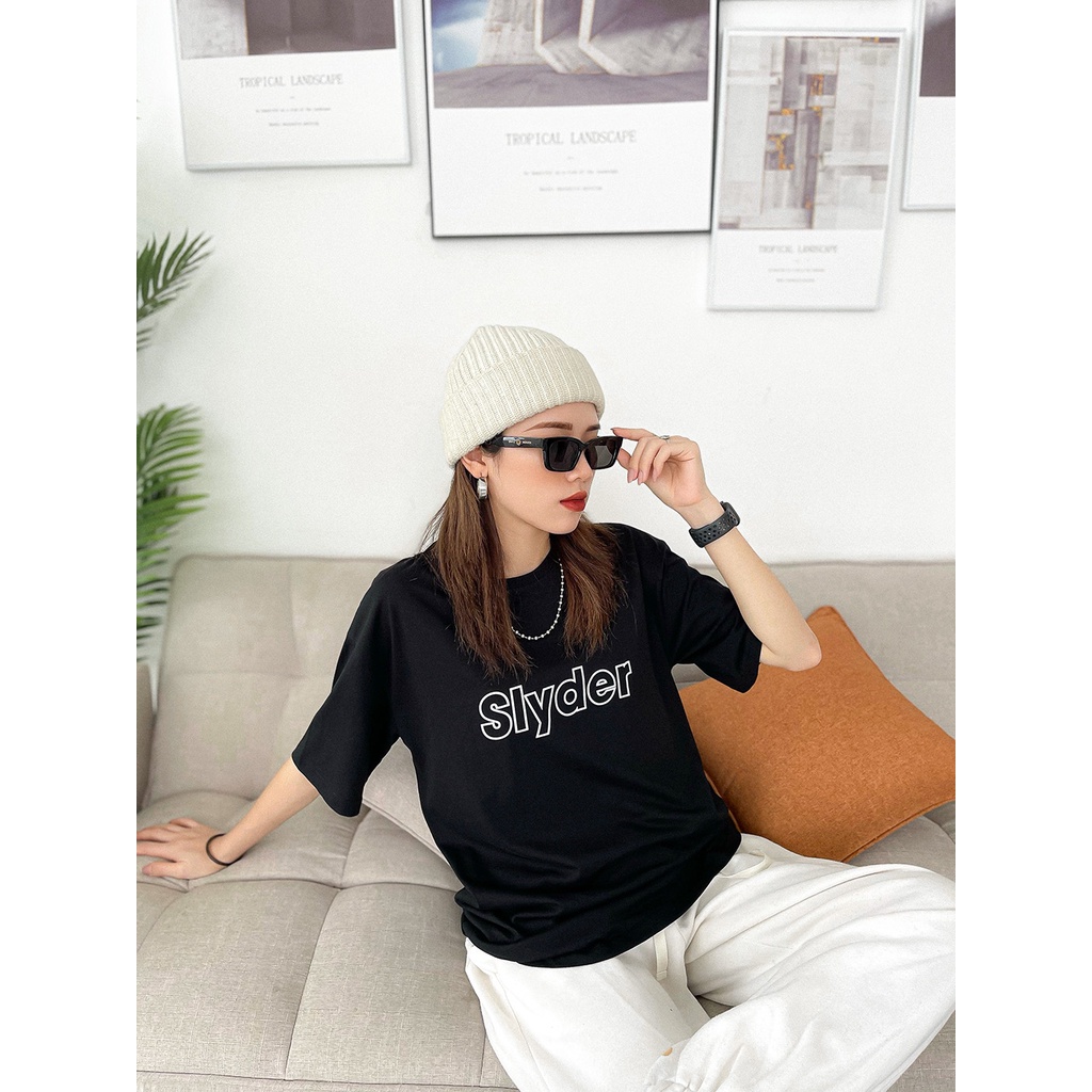 Áo thun Unisex Tee Basic Slyder Ss3 Full tags - Áo Thun Tay Lỡ Streetwear OVERSIZE FORM RỘNG CÁ TÍNH ( V1 )