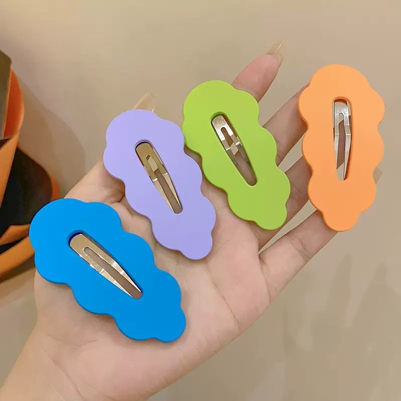 Kẹp Tóc Cỡ Lớn Màu Sắc Ngọt Ngào Phong Cách Hàn Quốc Cho Nữ