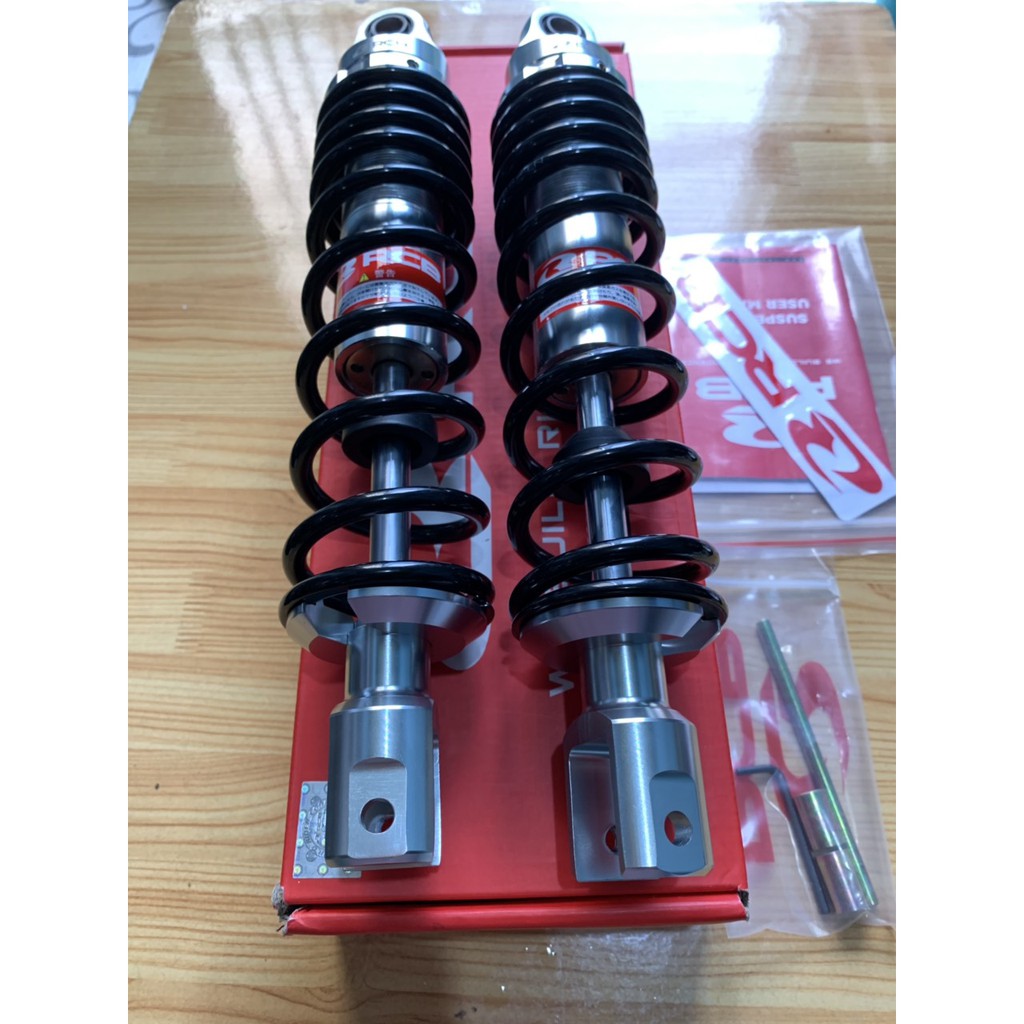 phuộc sau RCB chân nhôm gắn ab novo màu đen