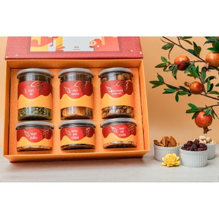 [Hộp Quà Tết 2021 Xuân Như Ý] Hộp Quà Tết Cao Cấp DK Harvest 6 món