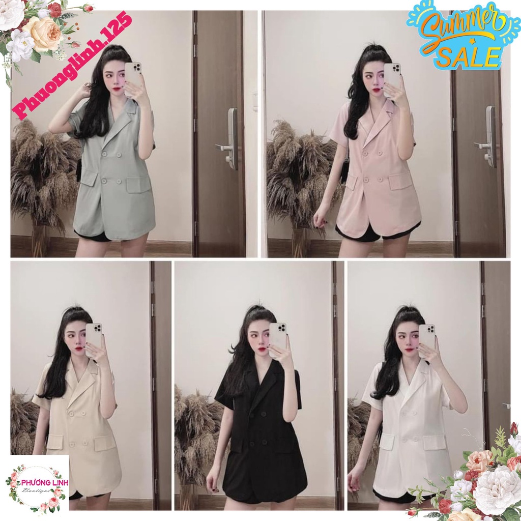 ÁO VEST 4 KHUY  TAY CỘC