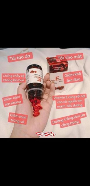 VITAMIN E MIROLA (MIRROLLA) ĐỎ NỘI ĐỊA NGA MẪU MỚI 30 VIÊN