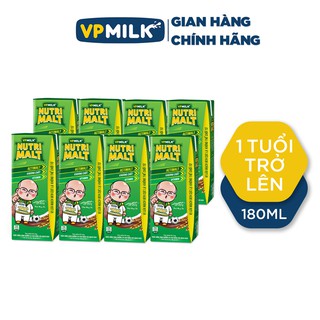[Set 6 Lốc Hộp 180ml] Sữa Ca Cao Mầm Lúa Mạch Đen, VPMilk Nutrimalt, Vị Thơm Ngon Không Thể Chối Từ