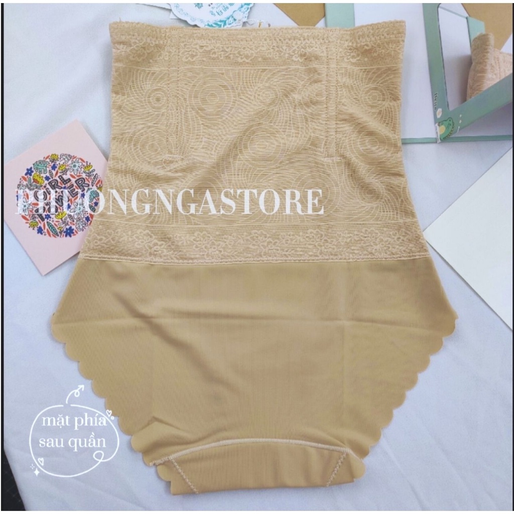 Quần nịt bụng cạp cao chống cuộn nâng mông chất liệu su hàng cao cấp